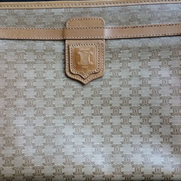Vintage Celine  Macadam Clutch Bag. - Picture 2 of 9